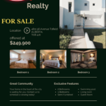 Green Modern Real Estate Flyer