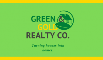 Avocado Green with Trees Landscaping Business Card
